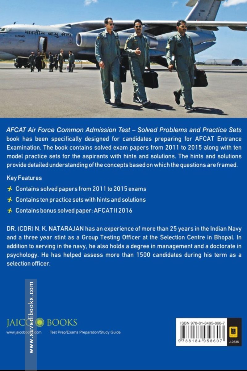 AFCAT: Air Force Common Admission Test – Solved Papers and Practice Sets