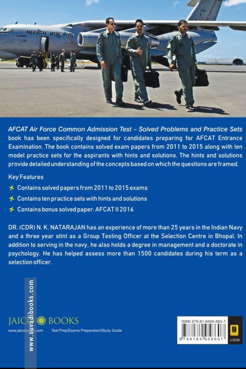 AFCAT: Air Force Common Admission Test – Solved Papers and Practice Sets