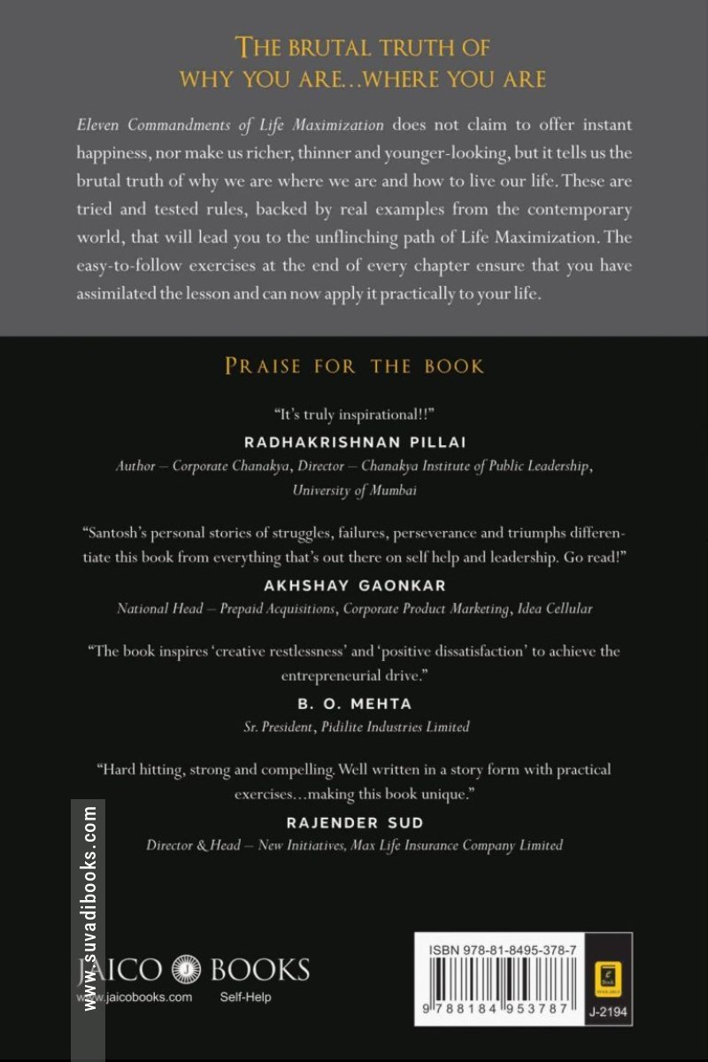 Eleven Commandments of Life Maximization