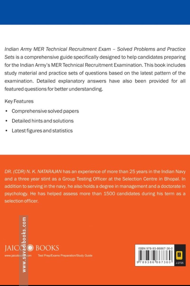 Indian Army MER Technical Recruitment Exam