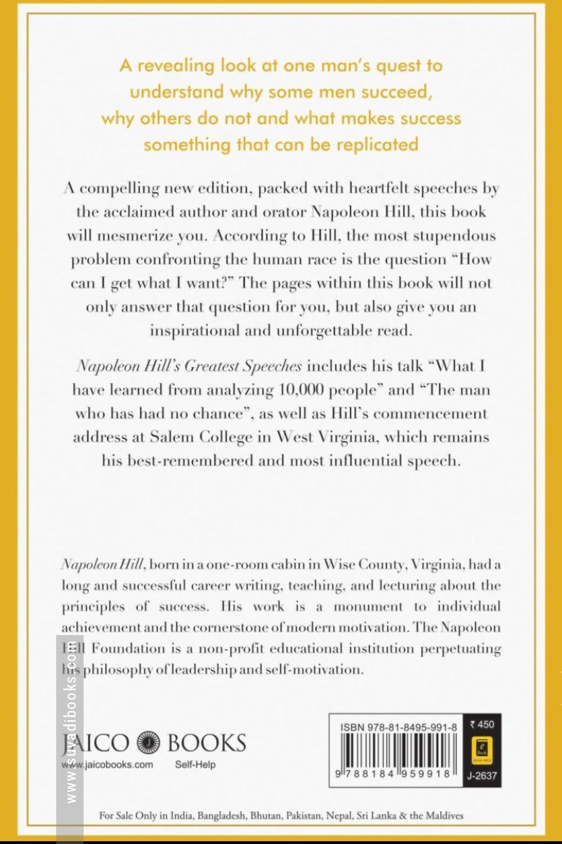 Napoleon Hill’s Greatest Speeches