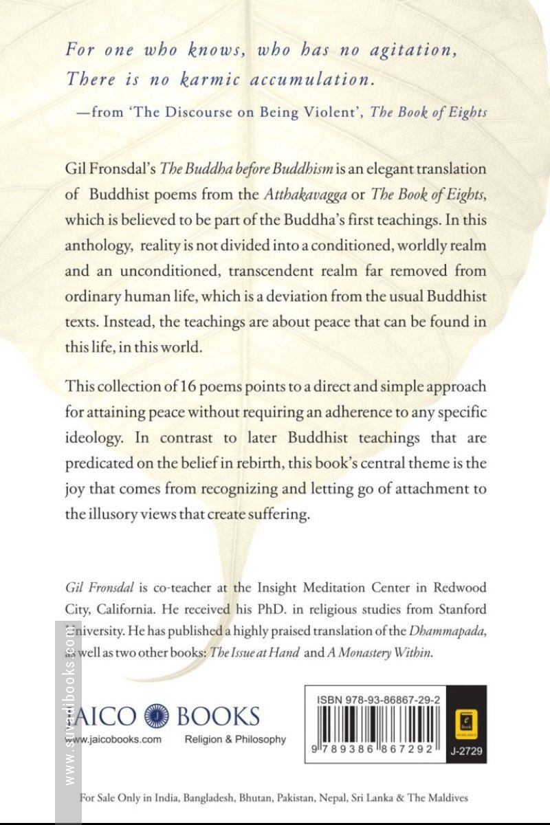 The Buddha before Buddhism